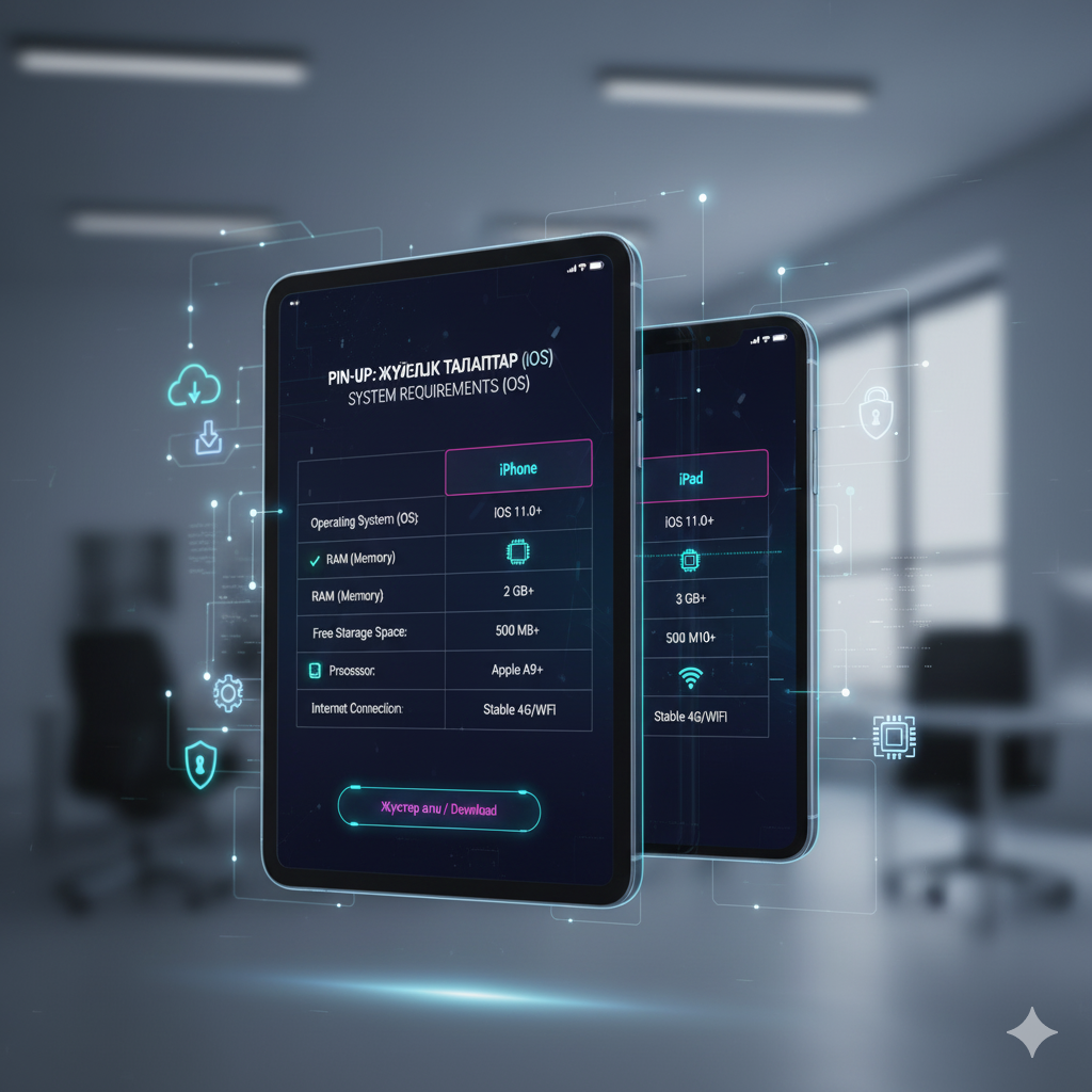 Таблица системных требований для установки Pin-Up на iPhone и iPad
