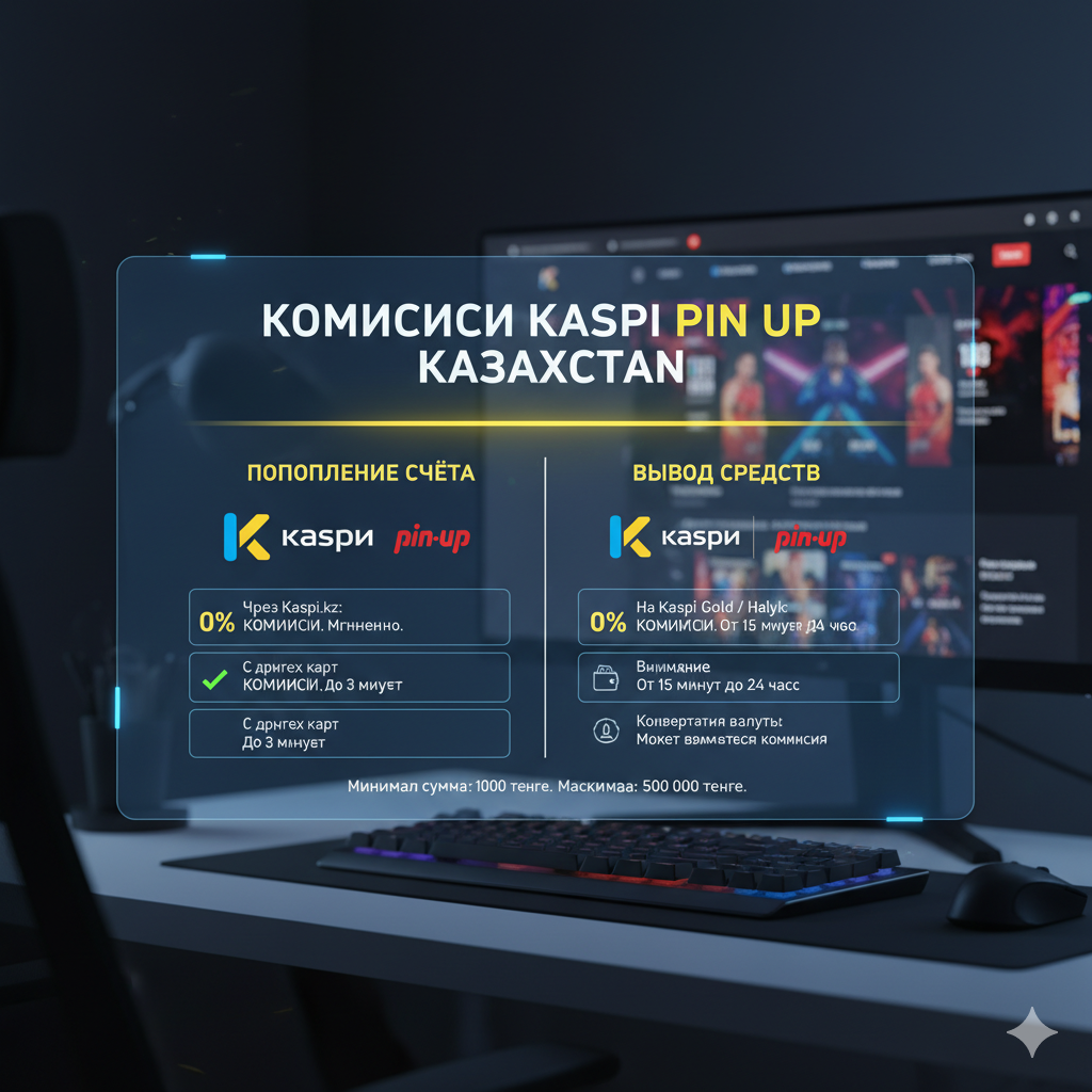 структура комиссий kaspi pin up казахстан
