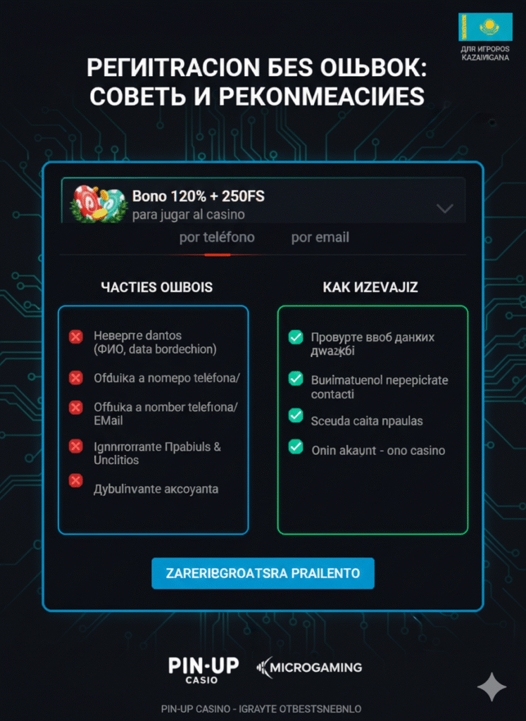 Инфографика с рекомендациями по предотвращению ошибок при регистрации