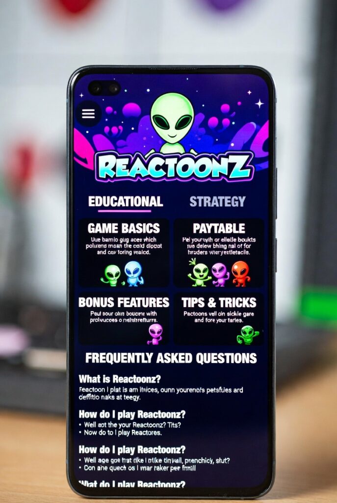 Раздел часто задаваемых вопросов о слоте Reactoonz