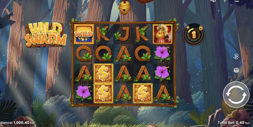 Активация режима роя в слоте Wild Swarm от Push Gaming