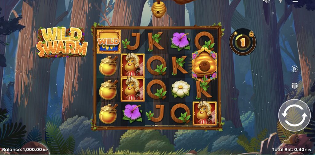 Раунд бесплатных вращений с мультипликаторами в Wild Swarm на Pin-Up
