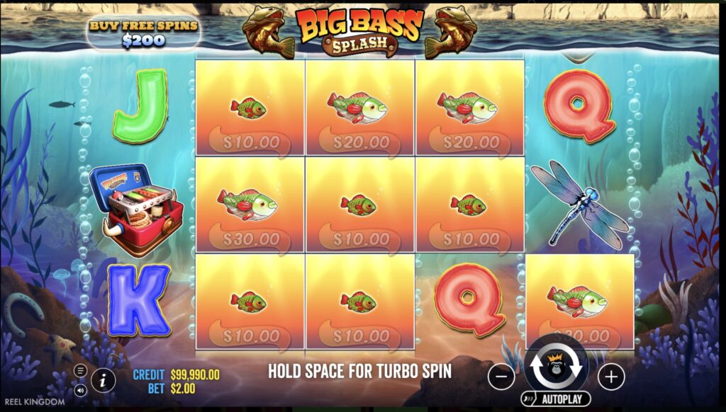 Схема управления банкроллом при игре в Big Bass Splash