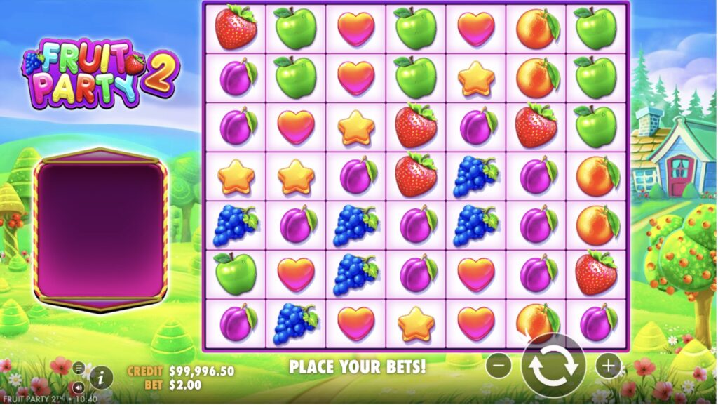 Бонусный раунд Fruit Party 2 с накопленными множителями