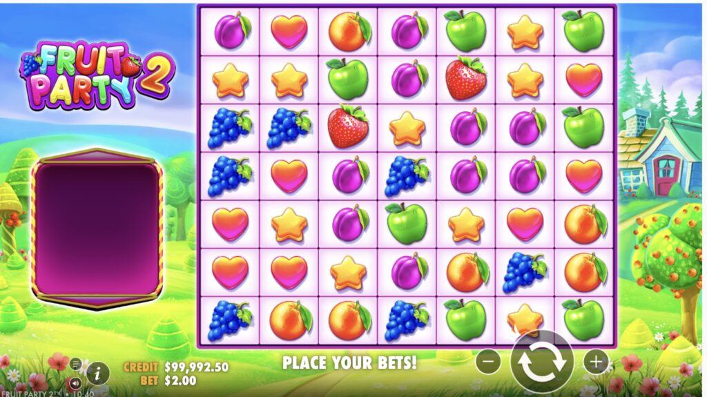 Схема управления банкроллом для игры в Fruit Party 2