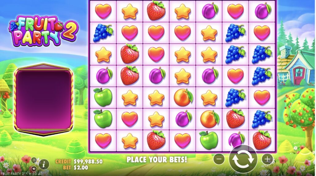 Игровой процесс Fruit Party 2 в мобильном приложении Pin-Up