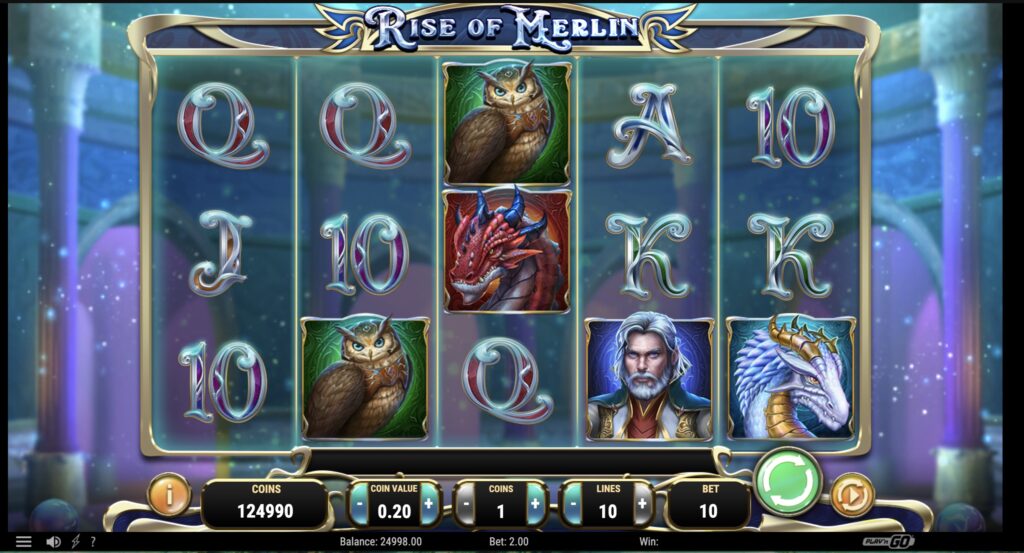 Счётчики зарядки символов в слоте Rise of Merlin