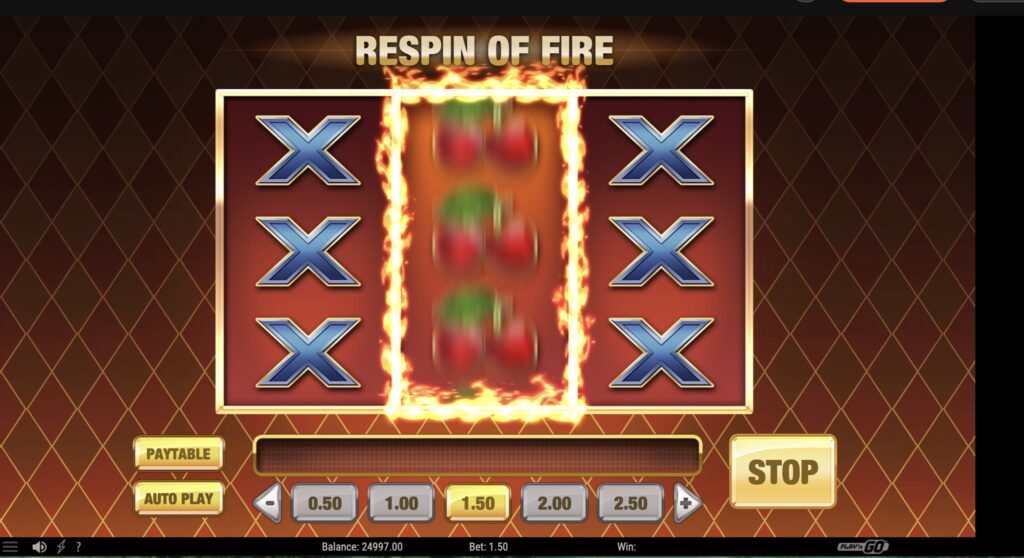 Панель управления Fire Joker — настройка ставок и автоигры