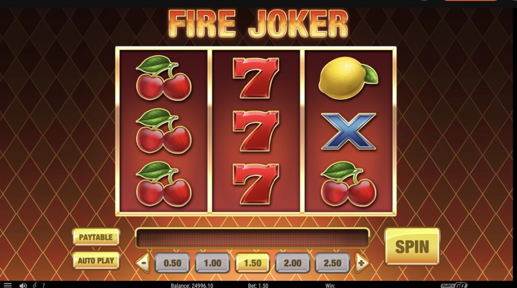 Fire Joker в мобильном приложении Pin-Up
