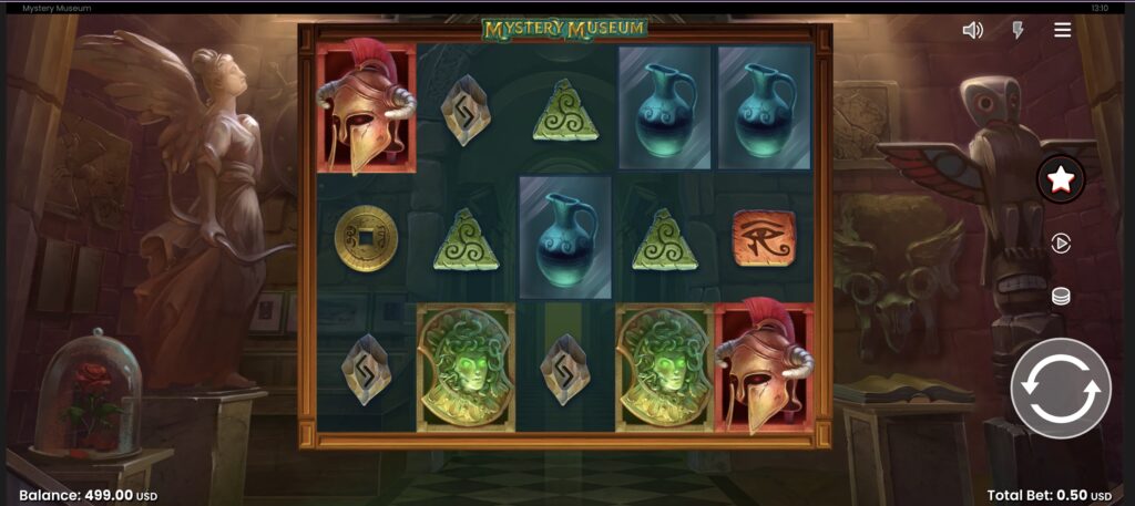 Игровой процесс Mystery Museum в казино Pin-Up