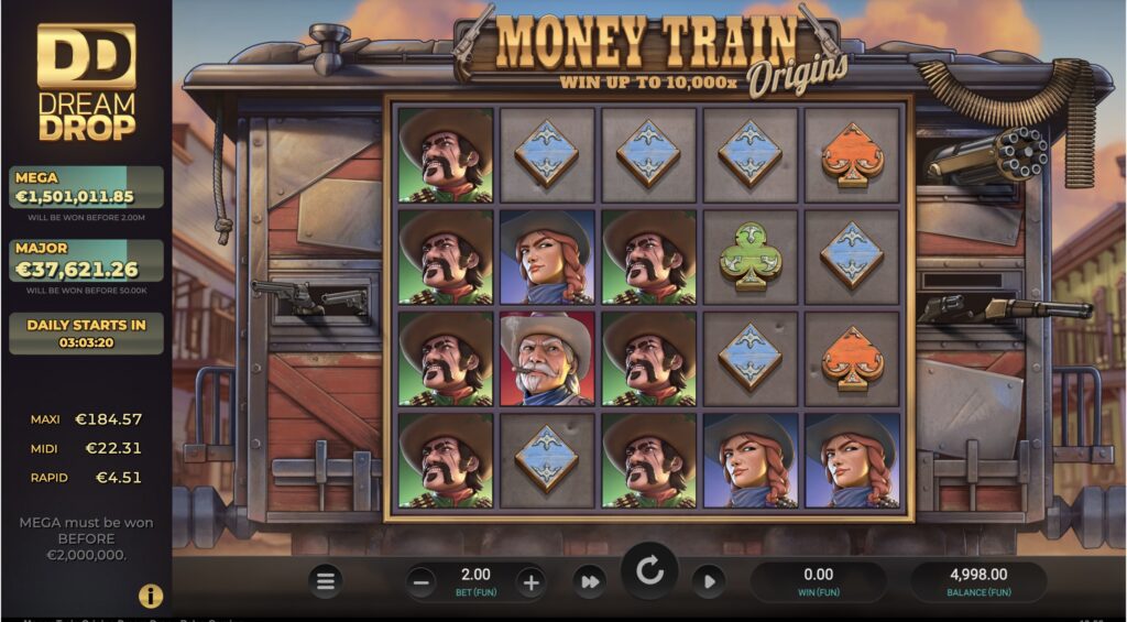 Бонусный раунд Money Train с множителями