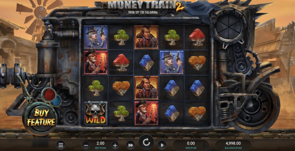 Pin-Up Casino-дағы Money Train 2 слотының демо-режимі