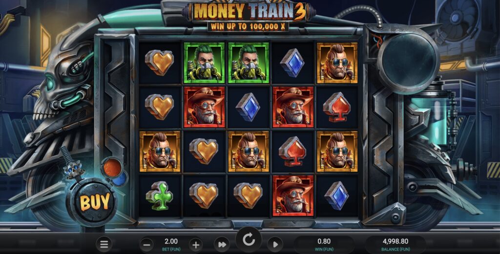 Схема взаимодействия бонусных символов в Money Train 3 - Collector, Sniper, Necromancer
